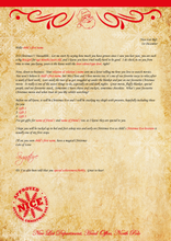 Load image into Gallery viewer, Personalised Santa Letter and Extras - Santa loves a Movie Night