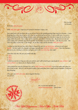 Load image into Gallery viewer, Personalised Santa Letter and Extras - Cookies and Hot Chocolate Theme