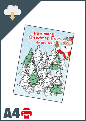 Christmas Tree Search A4 (Instant Email Delivery)