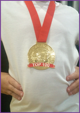 Load image into Gallery viewer, Santa Top 100 Medal - Proof They Are In Santa&#39;s Top 100
