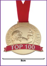 Load image into Gallery viewer, Santa Top 100 Medal - Proof They Are In Santa&#39;s Top 100
