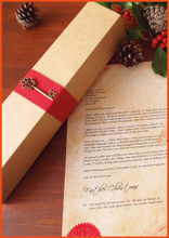 Load image into Gallery viewer, Luxury Vintage Personalised Santa Scroll