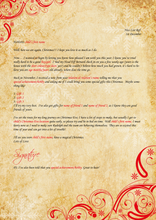 Load image into Gallery viewer, Luxury Vintage Personalised Santa Scroll