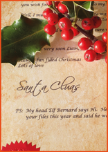 Load image into Gallery viewer, Luxury Vintage Personalised Santa Scroll