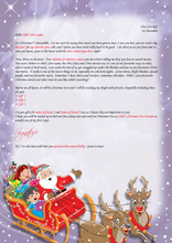 Load image into Gallery viewer, Personalised Santa Letter and Extras - Santa loves a Movie Night

