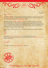 Load image into Gallery viewer, Personalised Santa Letter and Extras - Santa loves a Movie Night

