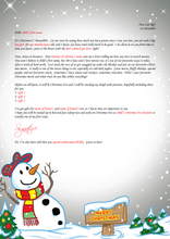Load image into Gallery viewer, Personalised Santa Letter and Extras - Santa loves a Movie Night
