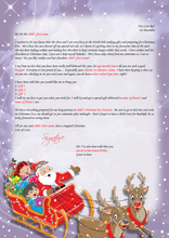 Load image into Gallery viewer, Personalised Santa Letter and Extras - Cookies and Hot Chocolate Theme
