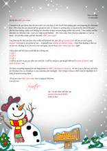 Load image into Gallery viewer, Personalised Santa Letter and Extras - Cookies and Hot Chocolate Theme
