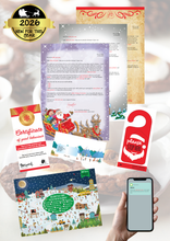 Load image into Gallery viewer, Personalised Santa Letter and Extras - Cookies and Hot Chocolate Theme

