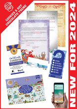 Load image into Gallery viewer, Personalised Santa Letter and Extras - Cookies and Hot Chocolate Theme
