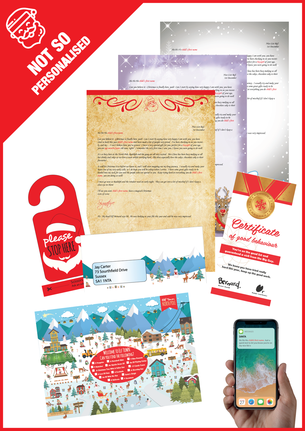 Not So Personalised Santa Letter and Extras