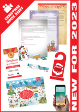 Load image into Gallery viewer, Personalised Santa Letter and Extras - Santa loves a Movie Night

