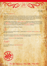 Load image into Gallery viewer, Personalised Santa Letter and Extras - Thanks For Your Letter
