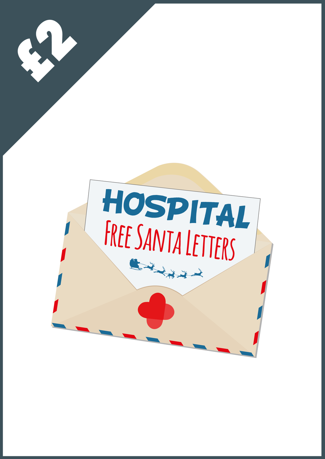 Donate £2 - Free Santa Letters for Children in Hospital
