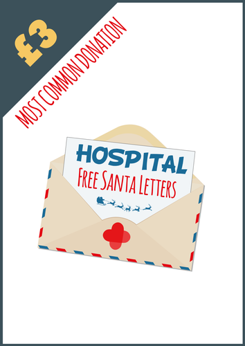 Donate £3 - Free Santa Letters for Children in Hospital