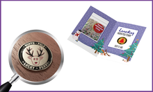 Load image into Gallery viewer, Elf Town Treats Folder with North Pole Penny
