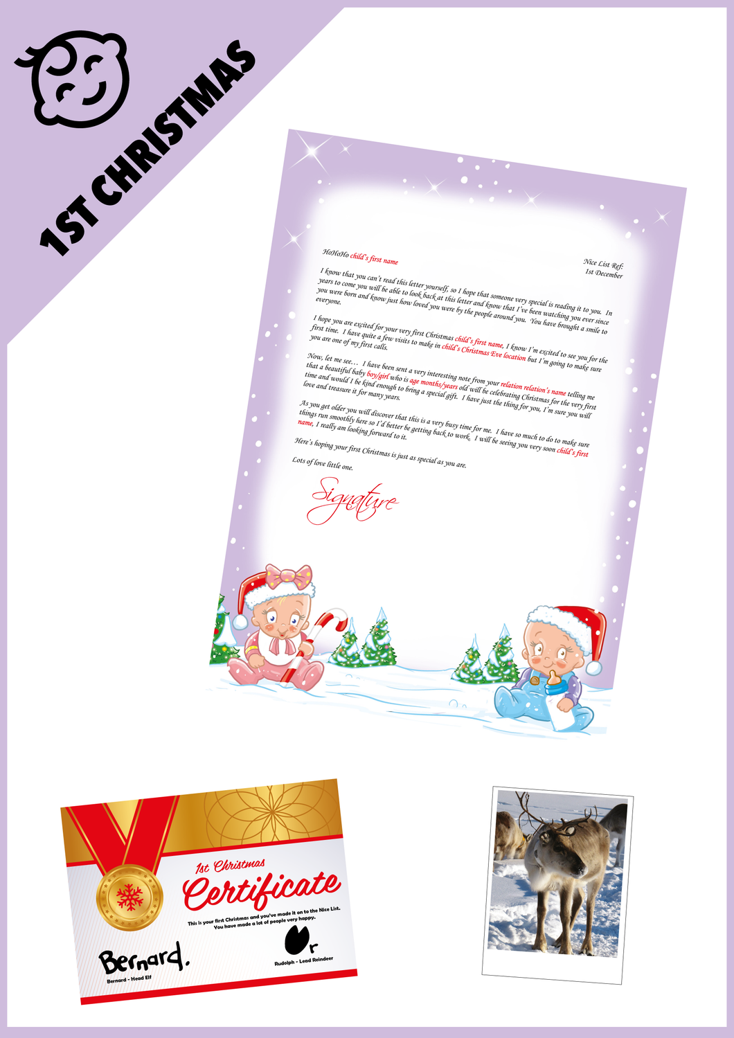 Baby's 1st Santa Letter with Extras