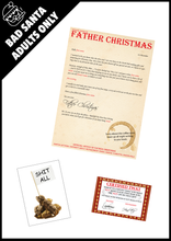 Load image into Gallery viewer, Naughty Adult Santa Letter plus Extra&#39;s (Bad Santa)
