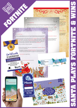 Load image into Gallery viewer, Personalised Santa Letter and Extras - Ideal for Fortnite Gamers
